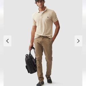 Rodd &  Gunn Slim Fit Chino · Khaki Size 34 SHORT